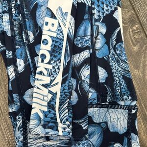 BlackMilk Blue and White Fish legging